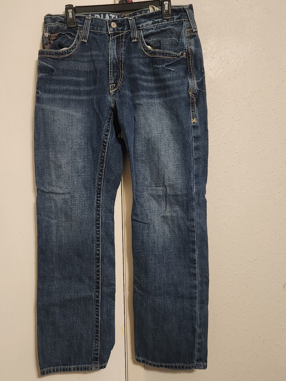 Ariat Men's Dark Blue Low Rise Bootcut Jeans